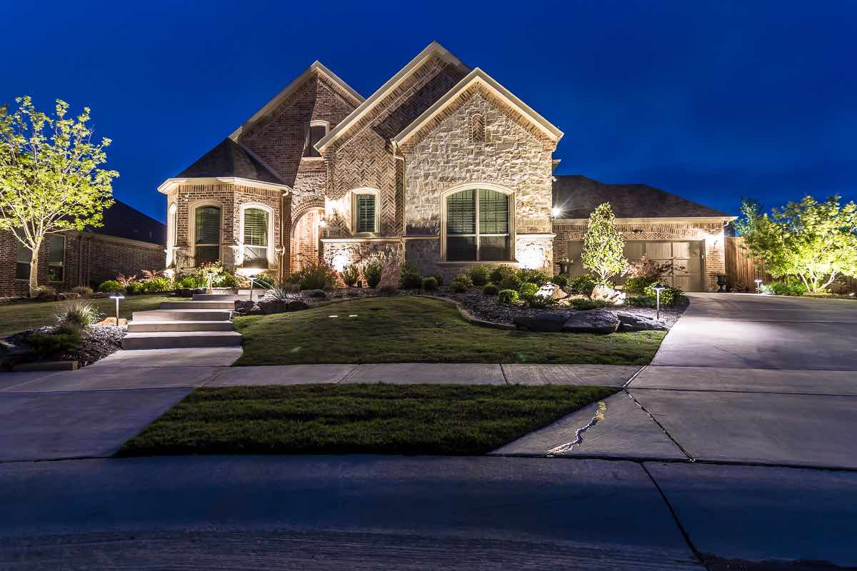 Landscape Lighting At A Home